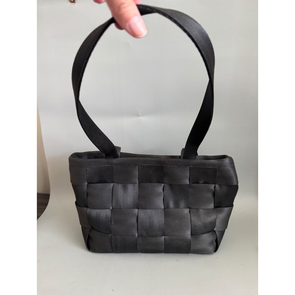 Harvey’s Seatbelt Handbag Original Detroit Purse Black Upcycle Made In USA - Picture 2 of 13